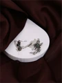 Серьги из серебра с хризопразом 22-546