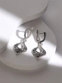 Серьги из серебра без вставок 22-463
