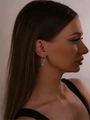 Серьги из серебра без вставок 22-463