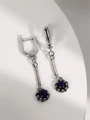 Серьги из серебра с лазуритом 22-1286/2