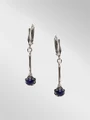 Серьги из серебра с лазуритом 22-1286/2