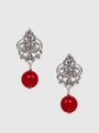 Серьги из серебра с корундом 22-710