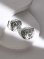 Серьги из серебра без вставок 22-573
