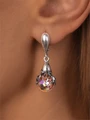 Серьги из серебра с кварцем 22-1336
