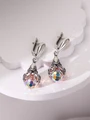Серьги из серебра с кварцем 22-1336