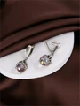 Серьги из серебра с кварцем 22-1336