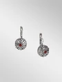 Серьги из серебра с сердоликом 22-1077