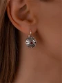 Серьги из серебра с сердоликом 22-1077