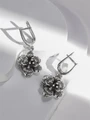 Серьги из серебра без вставок 22-625