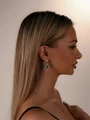Серьги из серебра без вставок 22-625