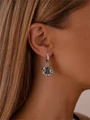 Серьги из серебра без вставок 22-625