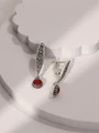 Серьги из серебра с кораллом 22-1283/2