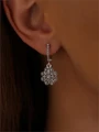 Серьги из серебра без вставок 22-1500