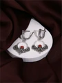 Серьги из серебра с кораллом 22-1187