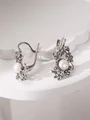 Серьги из серебра с жемчугом 22-39