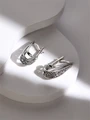 Серьги из серебра без вставок 22-852
