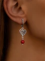 Серьги с кораллом арт.22-691/1 22-691/1