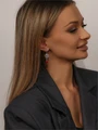 Серьги с кораллом арт.22-691/1 22-691/1