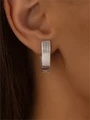 Серьги из серебра без вставок 22-586/2