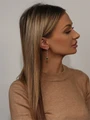 Серьги из серебра с агатом 22-1286/4