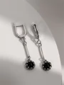 Серьги из серебра с агатом 22-1286/4