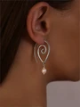 Серьги из серебра с жемчугом 22-1155/3
