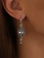 Серьги из серебра без вставок 22-1232/2