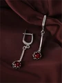Серьги из серебра с корундом 22-1286